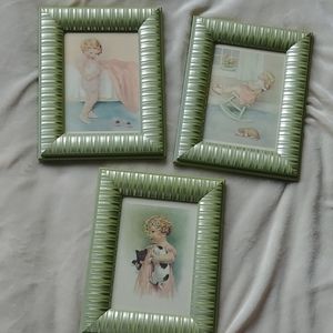 Vintage Bessie Pease Gutman framed prints